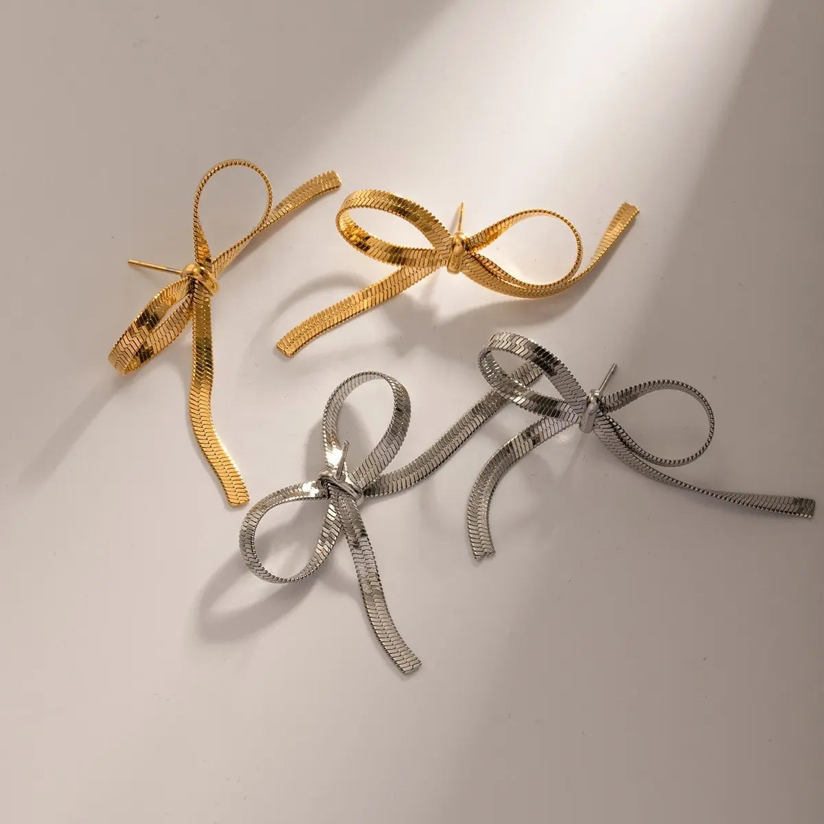 Golden Luxe Bow Earrings