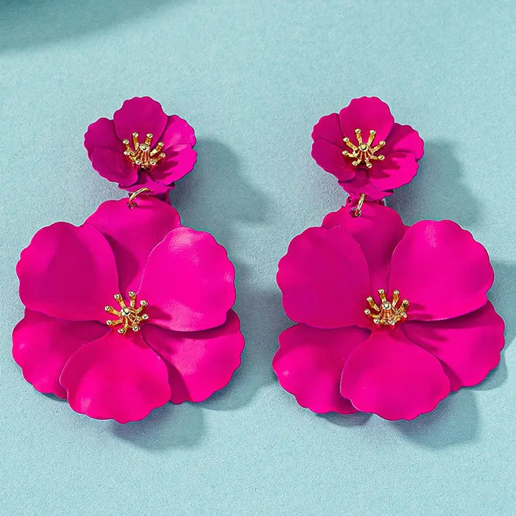 Sunshine Petal Dazzle ( Clip Earring )