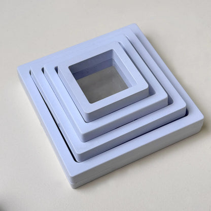 Jewelry Storage Display Box Colorful Transparent Film Box Dust-proof Storage Box(Jewelry not Included)