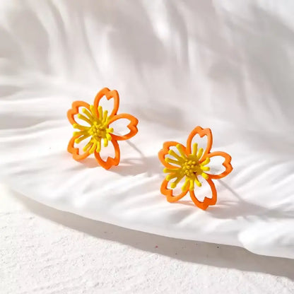 Lemon Glow Stud Earrings