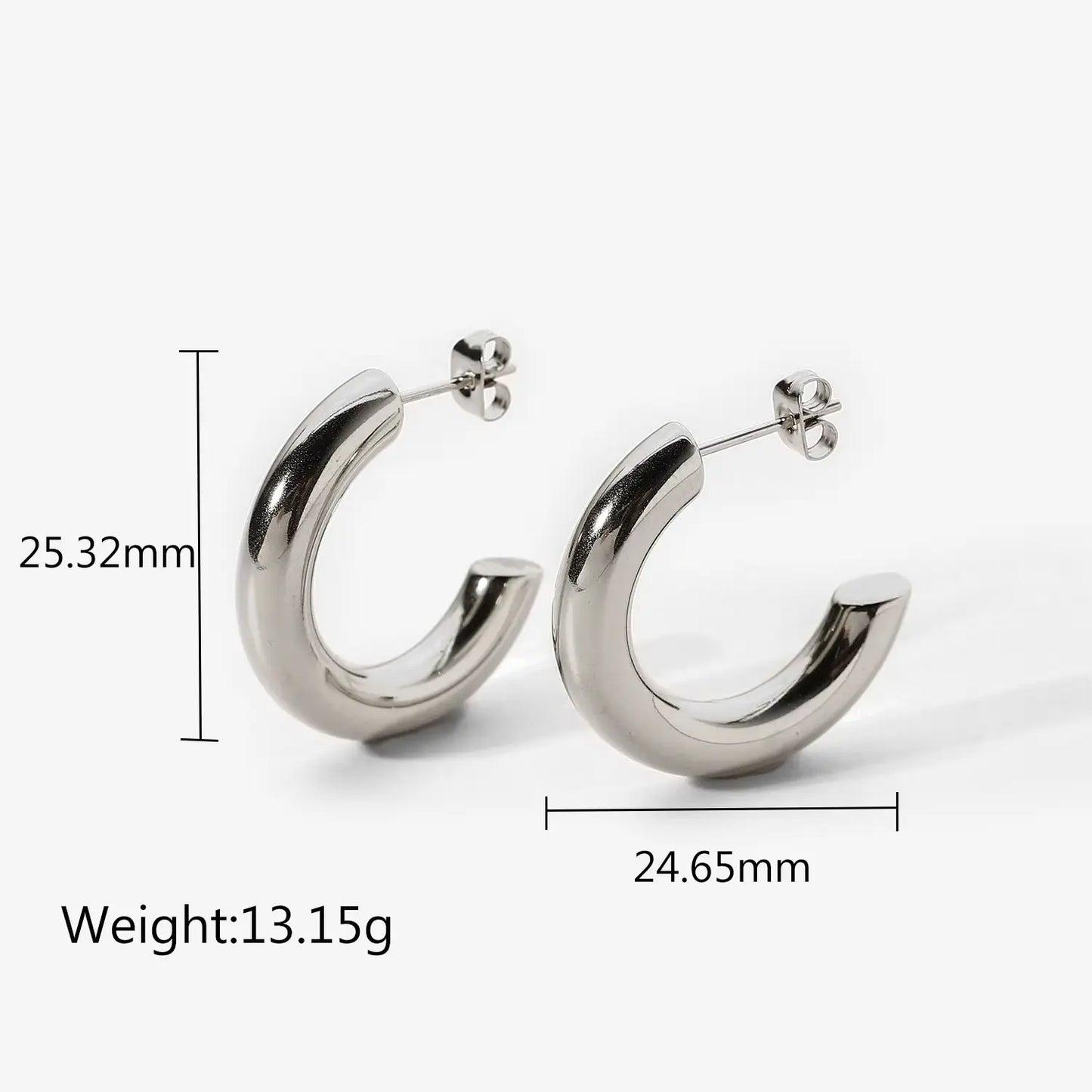 Lustrous Arc Earrings