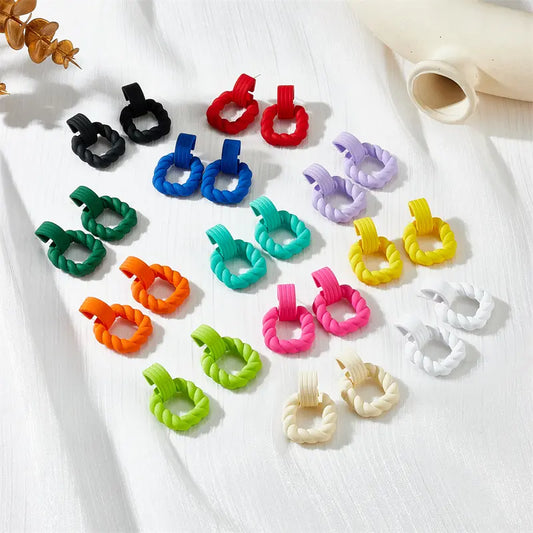 Twist Hoops Earrings