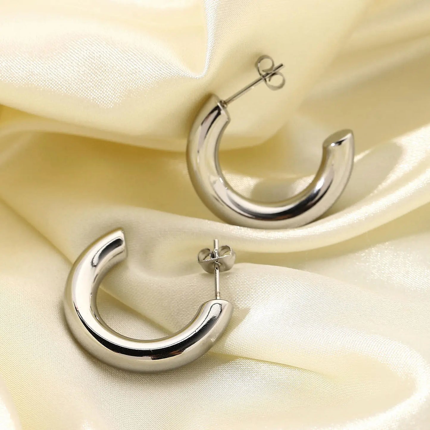 Lustrous Arc Earrings