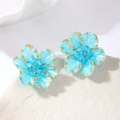 Rose Crystal Earrings