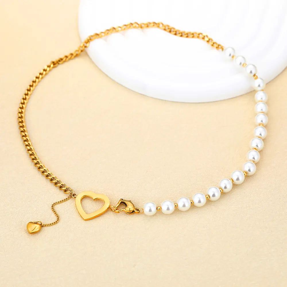 Heart & Pearl Necklace