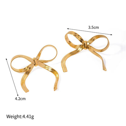 Golden Luxe Bow Earrings