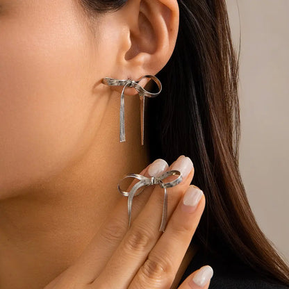 Golden Luxe Bow Earrings