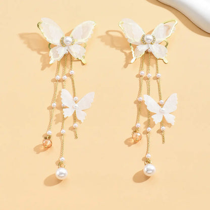 Enchanted Butterfly Drop Earrings