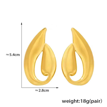 Golden Petal Earrings