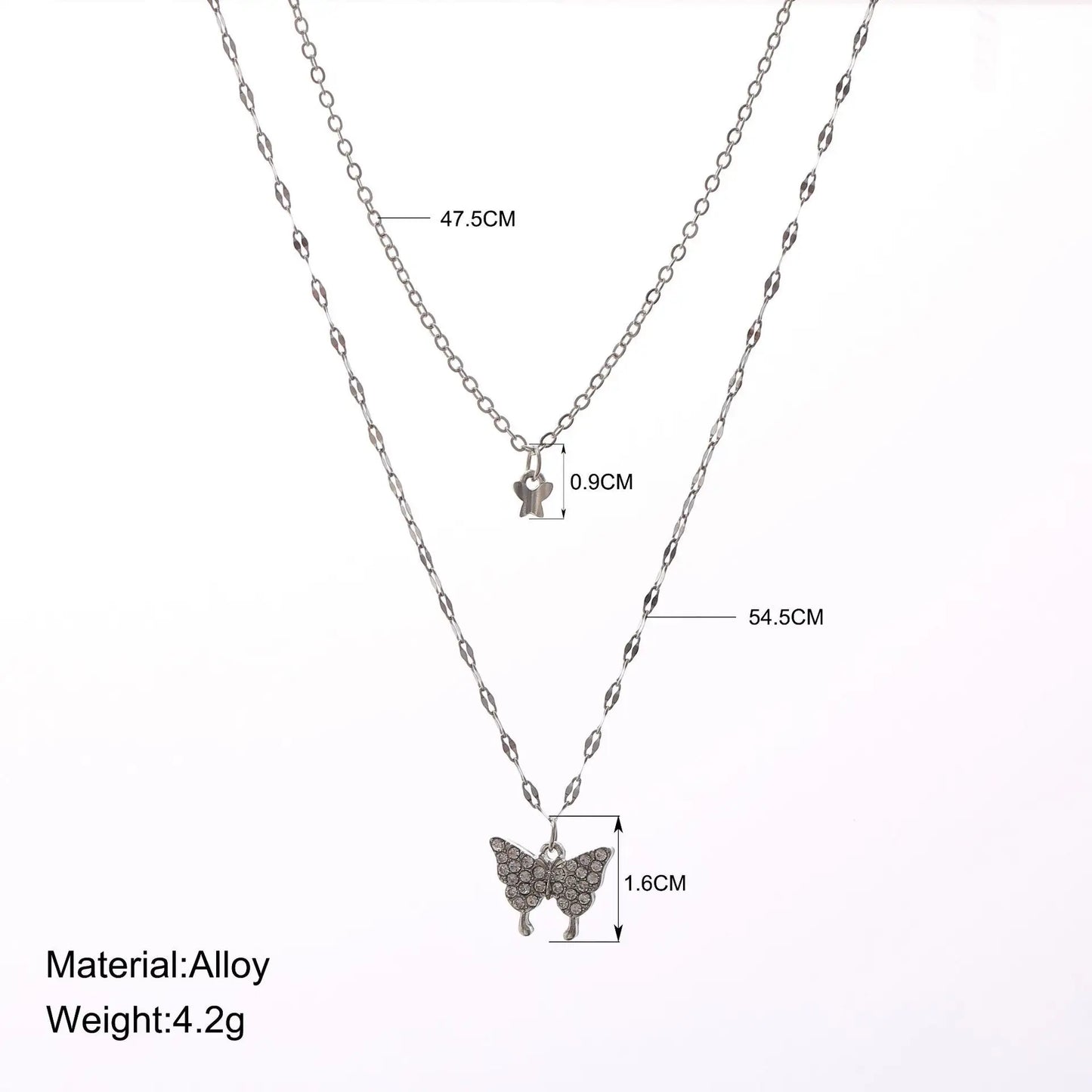 Butterfly Grace Layered Necklace