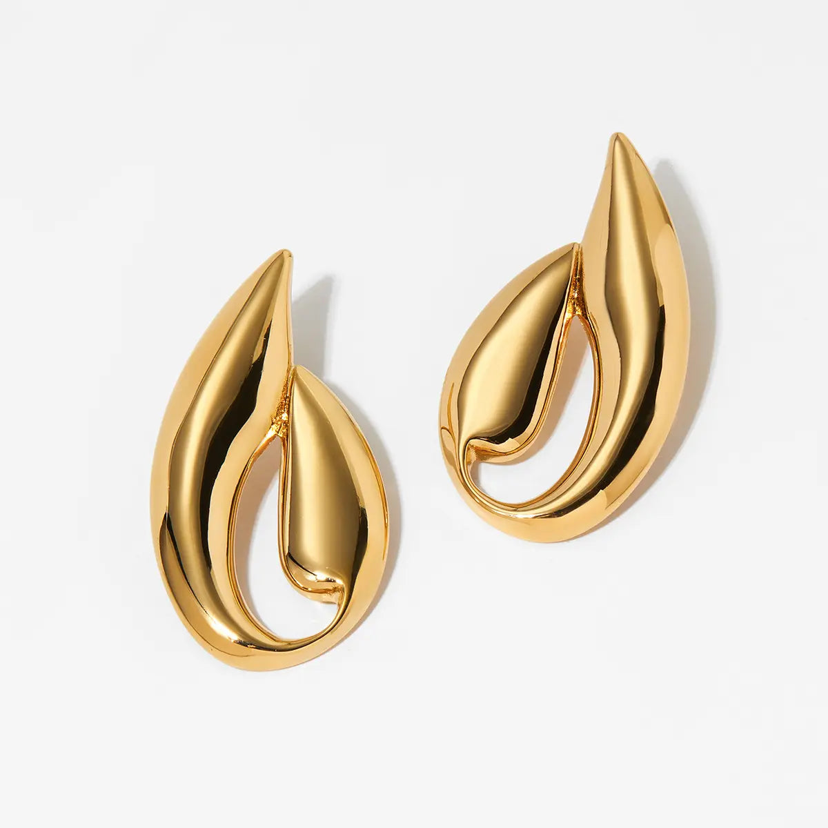 Golden Petal Earrings