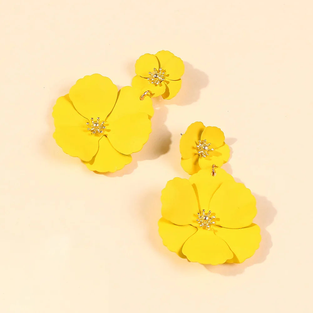 Sunshine Petal Dazzle ( Clip Earring )