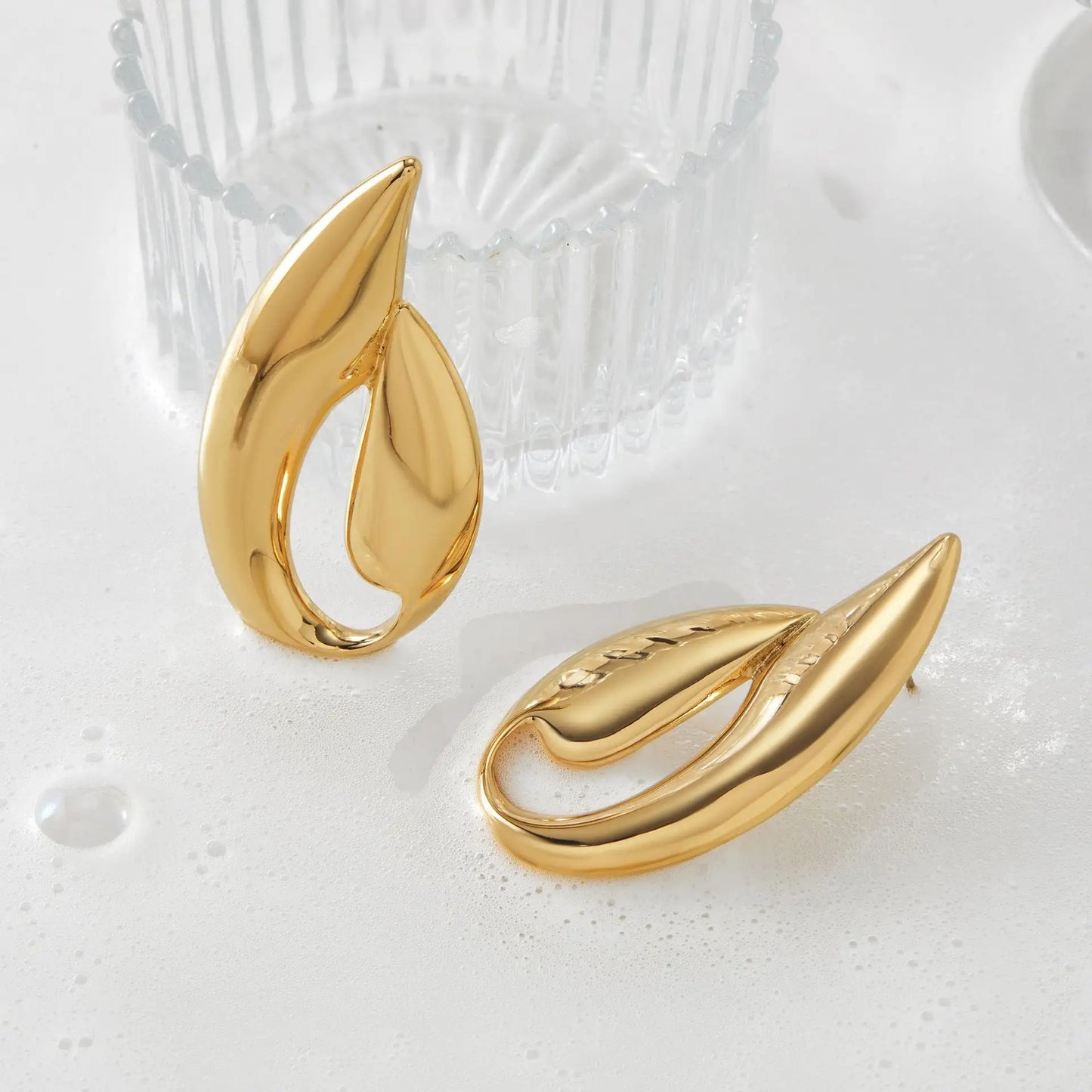 Golden Petal Earrings