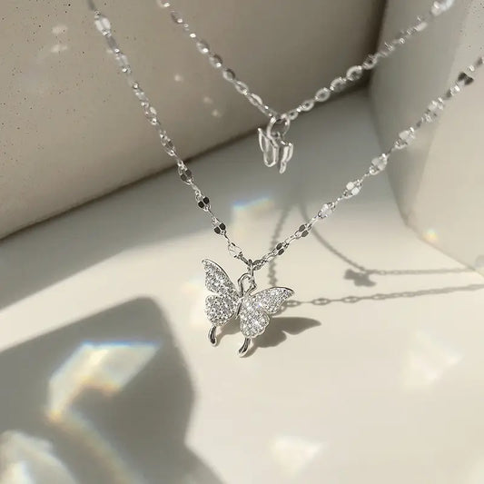 Butterfly Grace Layered Necklace