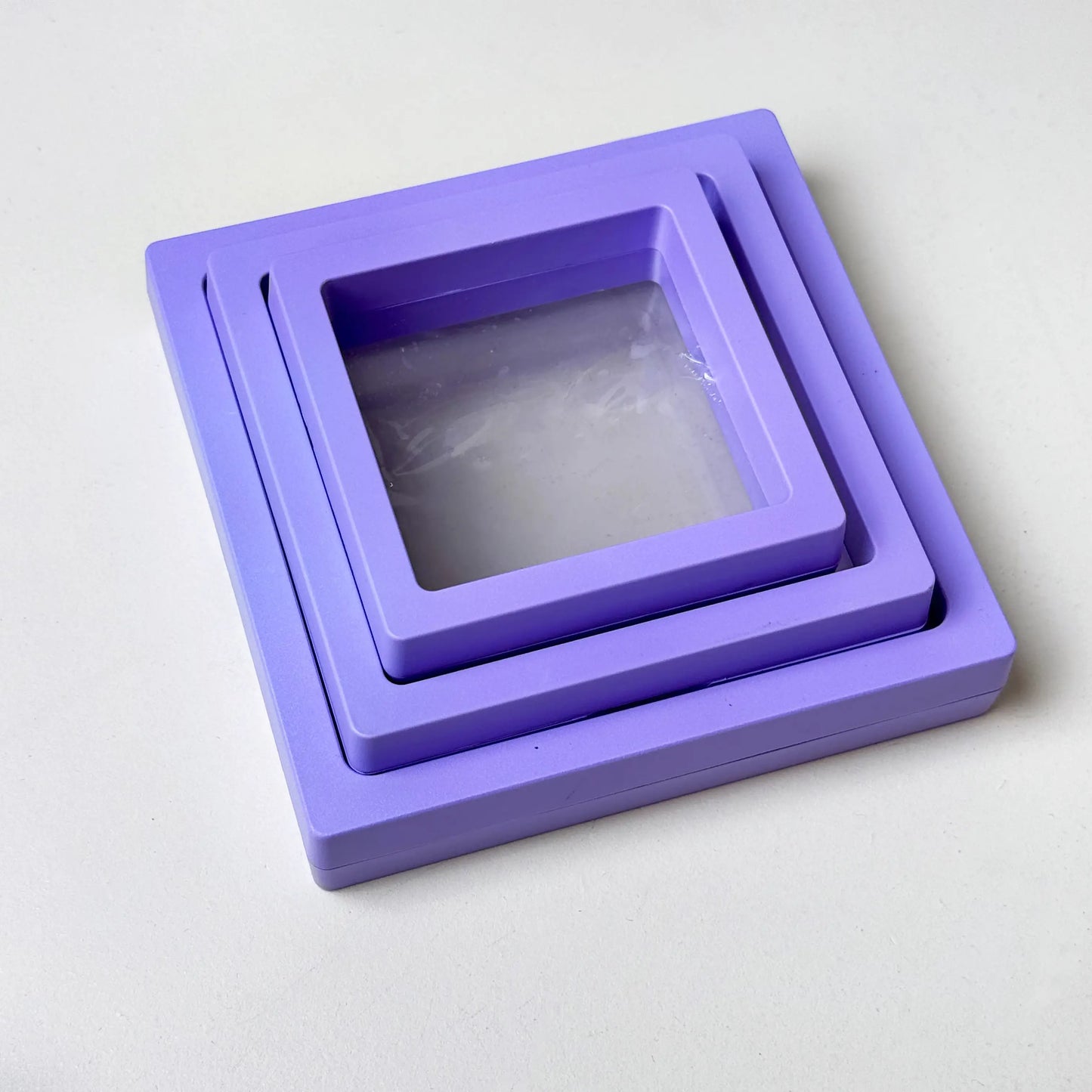 Jewelry Storage Display Box Colorful Transparent Film Box Dust-proof Storage Box(Jewelry not Included)