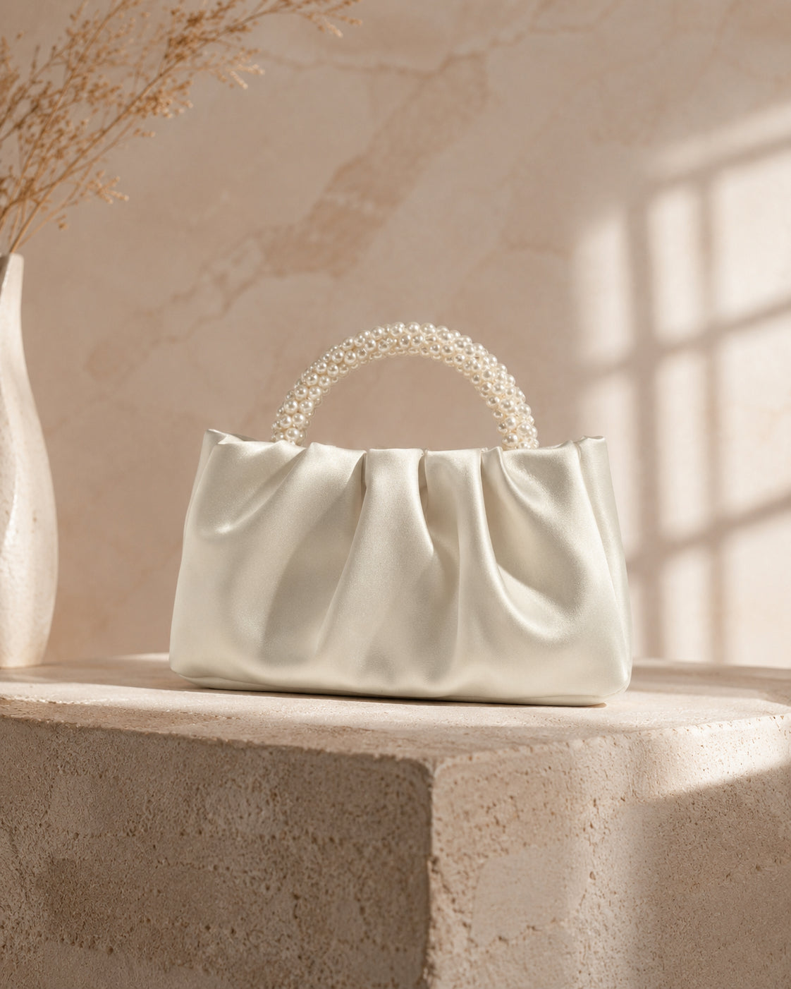 Luminous Pearl Gather Bag
