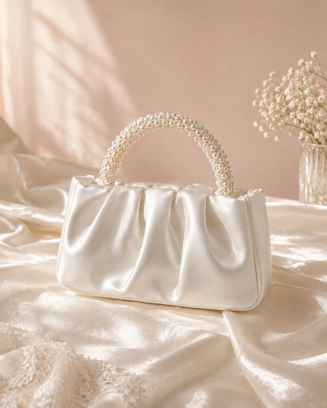 Luminous Pearl Gather Bag