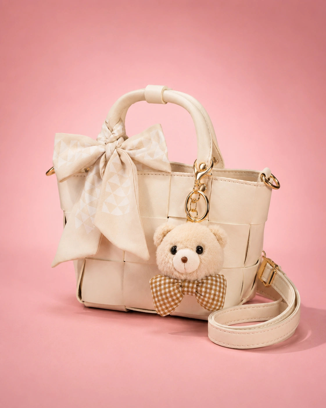 SnowBelle Hand Bag (Beige)