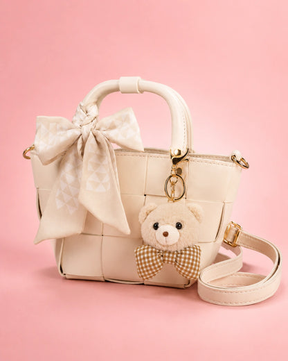 SnowBelle Hand Bag (Beige)