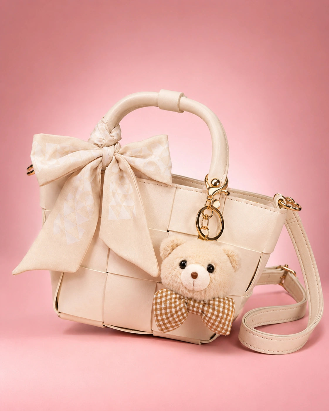 SnowBelle Hand Bag (Beige)