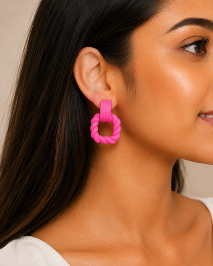 Twist Hoops Earrings