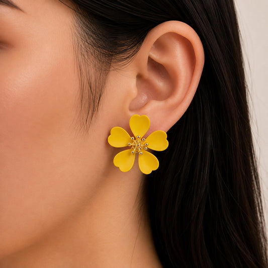 Sun Glow Stud Earrings