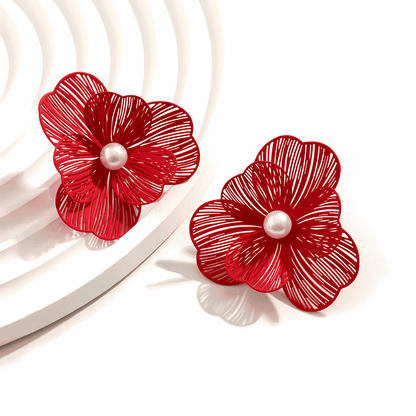 Scarlet Mesh Earrings