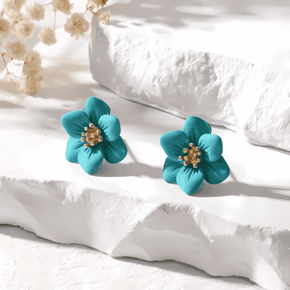 Midnight Flora Stud Earrings