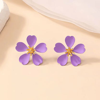 Lilac Glow Stud Earrings