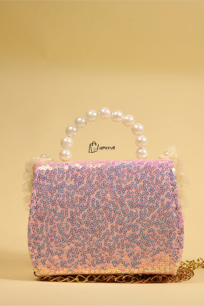 Blush Ruffle Mini Bag