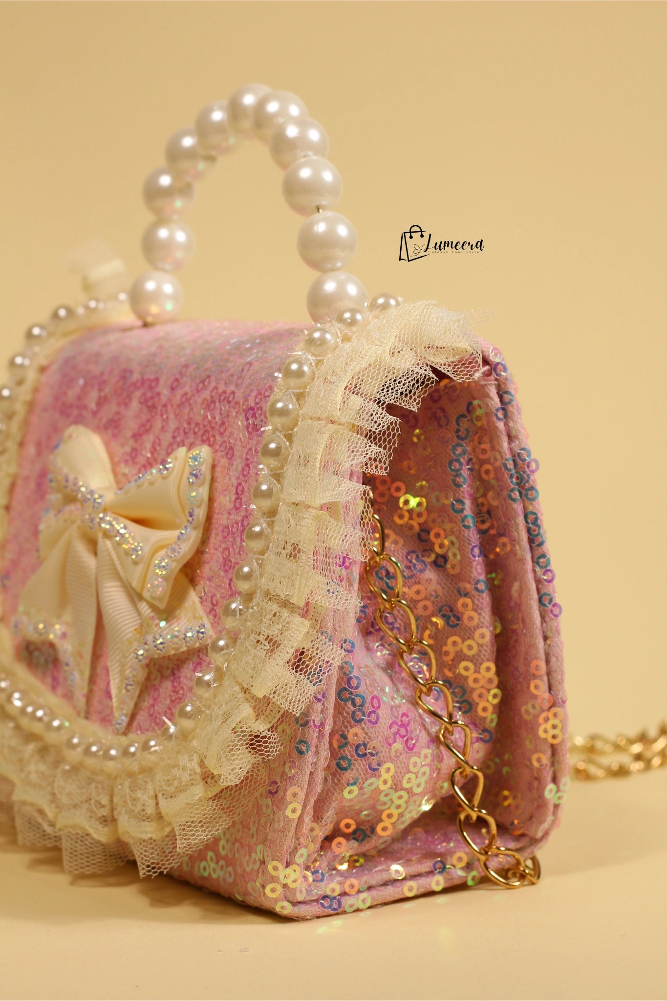 Blush Ruffle Mini Bag