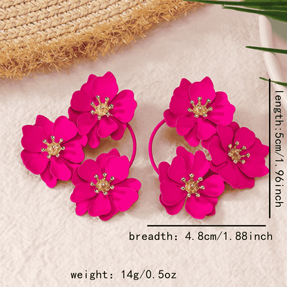 Noir Petals Earrings