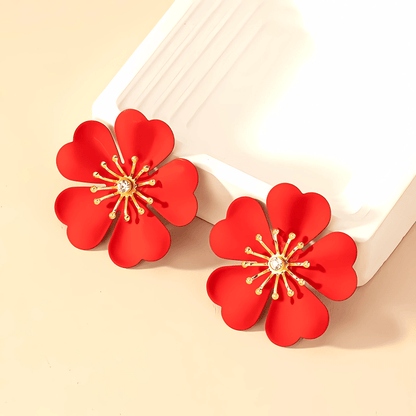Crimson Ember Earrings