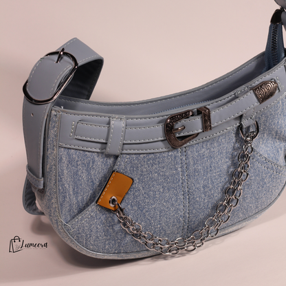 Chambray Luxe Denim Bag